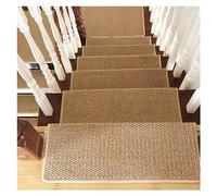 Tapis d'escalier antidérapant auto-adhésif imitation sisal pour intérieur - Protection de bord de sécurité - Décollez et collez - Pour chiens âgés et enfants