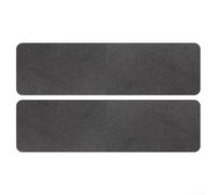 Tapis d'escalier antidérapant avec envers en TPR, lavable en machine et conçu pour fournir des marches stables et sécurisées dans les environnements domestiques (gris foncé)