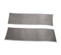 Tapis d'escalier antidérapant en lin avec envers en caoutchouc, lavable en machine avec des propriétés de séchage rapide, pour la sécurité du sol de la maison sur les marches (gris clair)