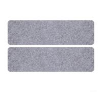 Tapis d'escalier antidérapant en matériau TPR pour un maintien sûr, lavable en machine et réutilisable, pour réduire les risques de glissement sur les escaliers domestiques (gris fumé)