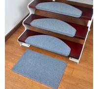 Tapis d'escalier antidérapant pour intérieur, Autocollant pour Plus de sécurité et d'adhérence, Gris, 55 x 21 cm