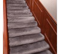 Tapis d'escalier antidérapant pour marches d'intérieur, tapis doux, réduction du bruit et absorption des chocs, solution antidérapante sûre et confortable pour un usage domestique
