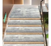 Tapis d'escalier antidérapant pour marches en bois Tapis antidérapant pour escaliers 15 x (30 x 120 cm) Marches d'escalier durables, sûres et élégantes Décoration d'intérieur