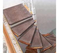 Tapis d'escalier antidérapant - Tapis rembourré autocollant pour escaliers en colimaçon - Housse de sécurité intérieure et extérieure - 1 pièce pour une meilleure adhérence et protection