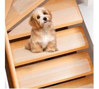 Tapis d'escalier antidérapant - XVX - Transparent - Lot de 15 - 15 x 60 cm