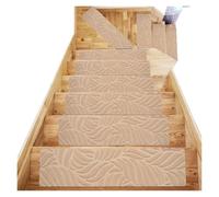 Tapis d'escalier Auto-adhésif sans adhésif 76x20cm antidérapant en TPR de Sol à Usage répété brossé Relief