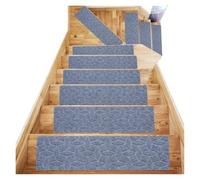Tapis d'escalier Auto-adhésif sans adhésif 76x20cm antidérapant en TPR de Sol à Usage répété brossé Relief