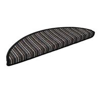 Tapis d'escalier auto-adhésif - vidaXL - 15 pièces - Anthracite - 56x17x3 cm - Polypropylène - Antidérapant