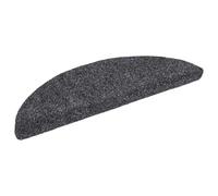 Tapis d'escalier auto-adhésifs 20 pièces 56 x 17 x 3 cm Gris foncé | Dessous antidérapant, polypropylène, lavable en machine, réduction du bruit, résistant à l'usure