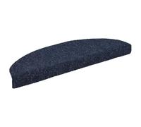 Tapis d'escalier auto-adhésifs 20 pièces 65 x 21 x 4 cm Bleu | Antidérapant, réduction du bruit, lavable en machine, polypropylène, résistant à l'usure