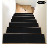 Tapis d'escalier auto-adhésifs en feutre, 15 pièces, modernes, 60 x 12 cm, grands tapis d'intérieur, marches d'escalier, tapis d'escalier, escaliers auto-adhésifs Caractéristiques principalesMatériaux