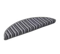 Tapis d'escalier auto-adhésifs - vidaXL - Gris - 56x17x3 cm - Lot de 15 - Polypropylène - Antidérapant - Insonorisant