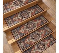 Tapis d'escalier autocollant, à décoller et à coller, marches antidérapantes pour marches intérieures en bois, tapis d'escalier rectangulaires doux, ne bouge pas et ne glisse pas
