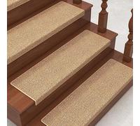 Tapis d'escalier autocollant antidérapant - Tapis doux et confortable pour marches intérieures en bois, idéal pour les enfants, les personnes âgées et les animaux domestiques