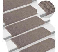 Tapis d'Escalier Autocollant Moquettes Protection Décoration 15 pcs vidaXL