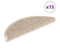 Tapis d'Escalier Autocollant Moquettes Protection Décoration 15 pcs vidaXL