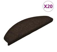 Tapis d'escalier Autocollants 20 pièces 65 x 21 x 4 cm Marron foncé Demi-Rond Grand,Maison & Jardin,Produits ménagers,Revêtements de marches-3365649
