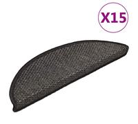 Vidaxl Tapis D'escalier Autocollants 15 Pcs 65x25 Cm Sable