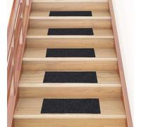 Tapis d'Escalier Autocollants Moquettes Carpettes Protecteur 15 pcs vidaXL