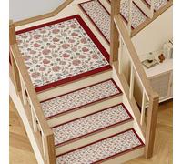 Tapis d'escalier d'intérieur antidérapant pour marches d'escalier durable Protection du sol Décoration d'intérieur Facile à nettoyer 30 x 100 cm