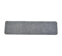 Tapis d'escalier en bois massif antidérapant et lavable, dispositif de sécurité silencieux pour escaliers, décoration d'intérieur, rectangulaire, 77,2 x 20,3 cm (gris clair)