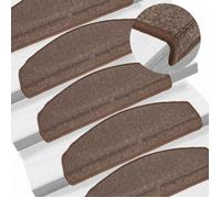 Tapis d escalier 10 pcs 65x24x4 cm Marron café