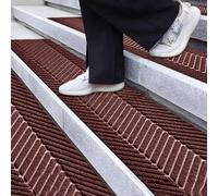 Tapis D'escalier Pour Intérieur, Antidérapant Antichute Protéger Sols, Muet Moquette Escalier Réutilisable Découper, Absorbant Paillasson, Pour Cuisine Entrée Couloir Marche(Coffee,30 x 360cm)