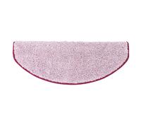 Tapis d'escalier Shaggy Barcelona Rose 210 demi-rond 23,5 x 65 cm