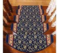 Tapis d'escalier, Tapis Durable for escaliers, Tapis d'escalier en Caoutchouc antidérapant à Motifs, Ensemble de 5 Passage, Style 12(5pcs(80x24cm))