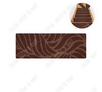 Tapis d'escalier - TECH DISCOUNT - 5 pièces - Antidérapants - Synthétique - 20x76CM