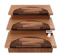 Tapis d'escalier Via Veneto Marron Demi-circulaire