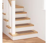 Tapis D'escalier Vidaxl Avec Backing En Latex Marron 25x60 Cm