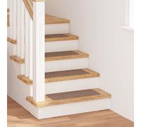 Tapis D'escalier Vidaxl Avec Backing En Latex Marron 25x60 Cm