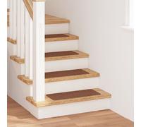 Tapis D'escalier Vidaxl Avec Dos En Latex Jaune 25x60 Cm