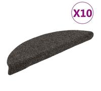 Tapis d'escalier - vidaXL - Marron clair - 56x17x3 cm - 10 pcs - Antidérapant et lavable