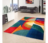 Tapis Design Maui Moderne Vert pétrole - Tapis Moderne avec découpe en Contour et Motif Tendance - Parfait pour Le Salon, la Salle à Manger