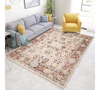 Tapis Design Moderne 160 X 230 CM Campagne américaine Frais Floral Rétro Rouge Salon Chambre Adulte Cuisine Bureau Salle a Manger Entree Couloir 160x230cm