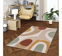 Tapis Designer Faro,Tapis rétro coloré pour Le Salon et la Chambre,Design Moderne et Facile d'entretien,Accents stylés pour Chaque pièce,Acheter en Ligne