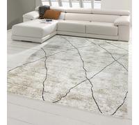 Tapis Designer salon modèle marocain beige