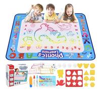 Tapis Dessin Enfant, Tapis Doodle Matte100*70cm Coloriage Géant, Tapis de Dessin à Eau Peinture Cadeaux Jouets Educatifs