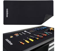 Tapis d'établi 121,9 x 61 cm, 3 mm d'épaisseur, résistant aux déchirures et aux rayures avec bande en silicone antidérapante, grand tapis de protection pour table de travail du bois/travaux manuels