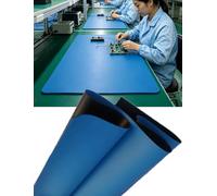 Tapis d'établi antistatique, épais et résistant à l'usure, multi-usage, pour réparation de tables, postes de travail, parfait pour ateliers et bureaux, 100 x 50 x 0,2 cm