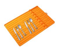 Tapis d'étagère en silicone, grand tapis épais résistant à la chaleur antidérapant - Spatule pour barbecue extérieur - pour spatule, racloir, brosse, bouteille d'huile, organisateur de stockage