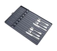 Tapis d'étagère latérale pour barbecue | Tapis d'égouttement - Résistant à la chaleur - Tapis de gril en silicone pour étagère latérale pour barbecue, outils de spatule, barbecue extérieur