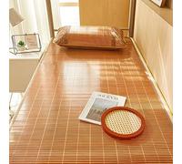 Tapis d'été en bambou 190 x 80 cm et 190 x 90 cm, tapis de couchage léger en rotin pour salon, cuisine, bureau, parfait pour le confort par temps chaud
