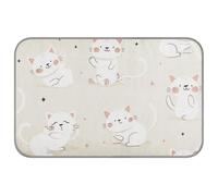 Tapis d'été pour chat avec différentes postures - Auto-rafraîchissant - 96,5 x 58,4 cm - Pour animaux de compagnie - Lavable - Manta rafraîchissant pour chien - Taille M