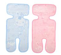Tapis D'été Poussette Garçon Fille 2 Pièces, Coussin Double Couche | Non-tissé, Impression Créative, Séchage Rapide et Nettoyage Facile à L'aide D'une Serviette