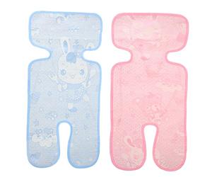 Tapis D'été Poussette Garçon Fille 2 Pièces, Coussin Double Couche | Non-tissé, Impression Créative, Séchage Rapide et Nettoyage Facile à L'aide D'une Serviette