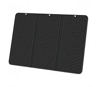 Tapis d'évacuation en silicone 71 x 50 cm pour séchage de la vaisselle avec base antidérapante et design surélevé pour éviter que l'eau ne s'accumule sur le plan de travail (noir)