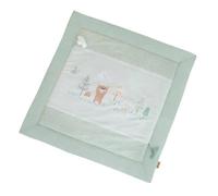 Tapis D'éveil 100x100 Cm - Roba - Woodland Buddies - 100% Coton - Vert Pastel - Thème Forêt Vert